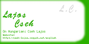 lajos cseh business card